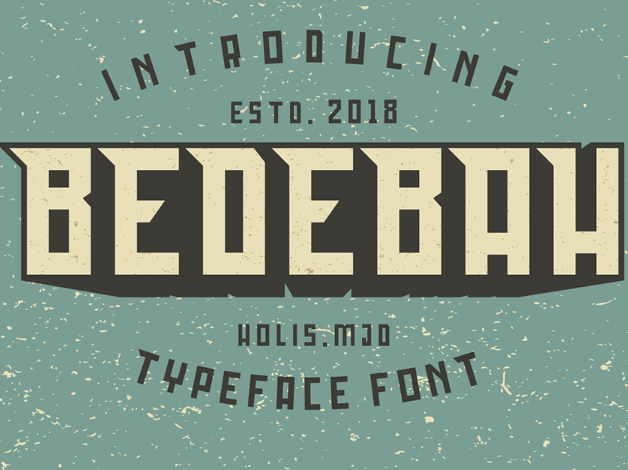BEDEBAH TYPEFACE